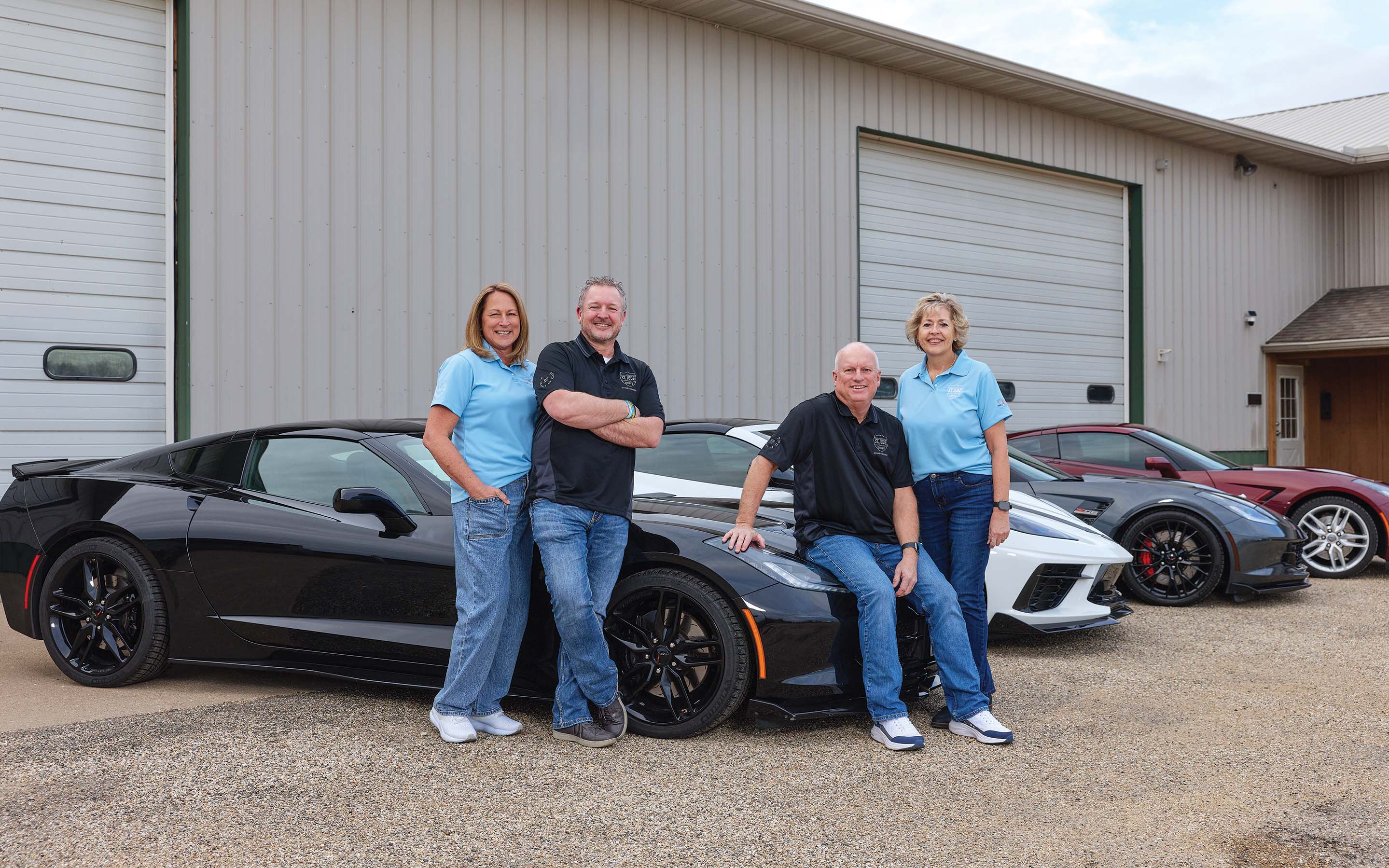 From left: Lesa and Andrew Black of Princeville State Bank; Doug Parrott of State Bank of Toulon with his wife, Karin.
